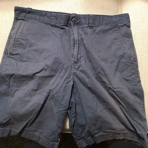 Blue/gray cotton shorts